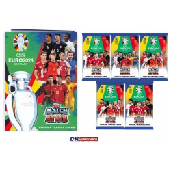 Topps Match Attax UEFA EURO 2024 kogumisalbum + 5 kaardipakki